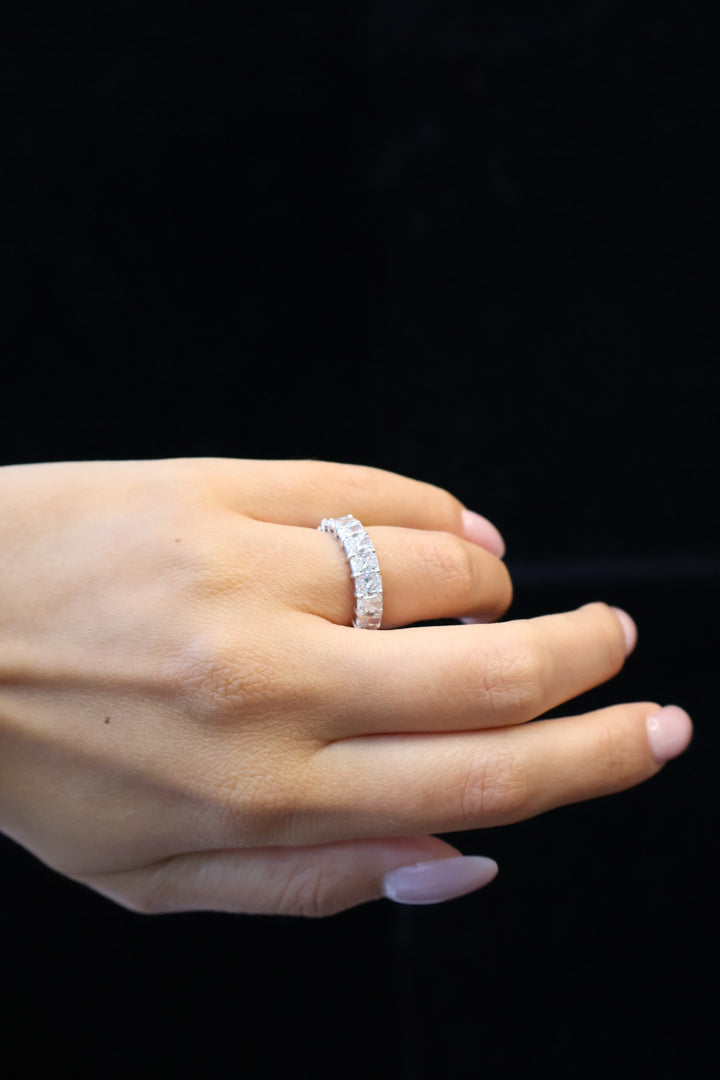 Radiant Cut Lab Grown Diamond Full Eternity Band