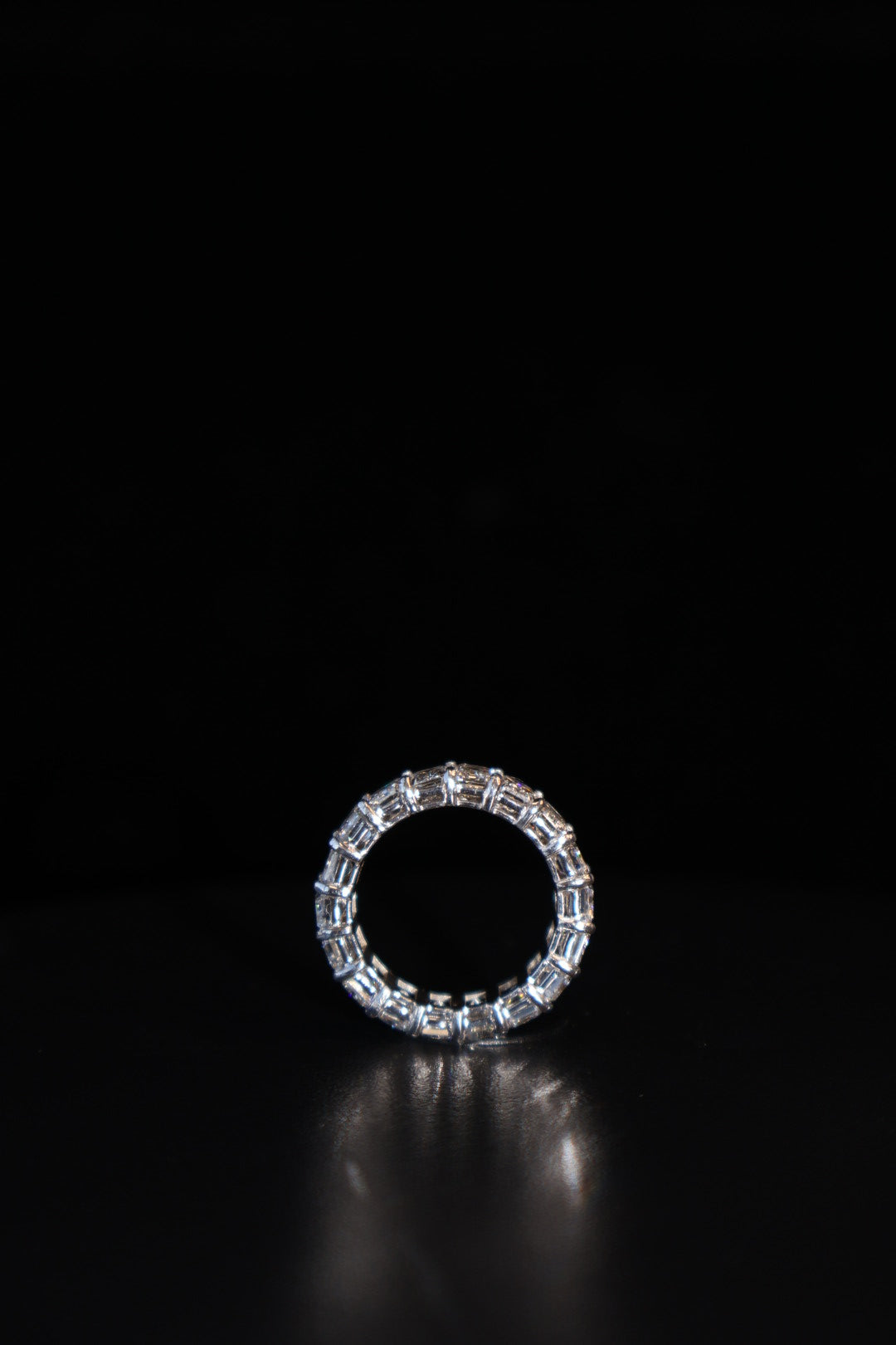 Emerald Cut Lab Grown Diamond Eternity Band