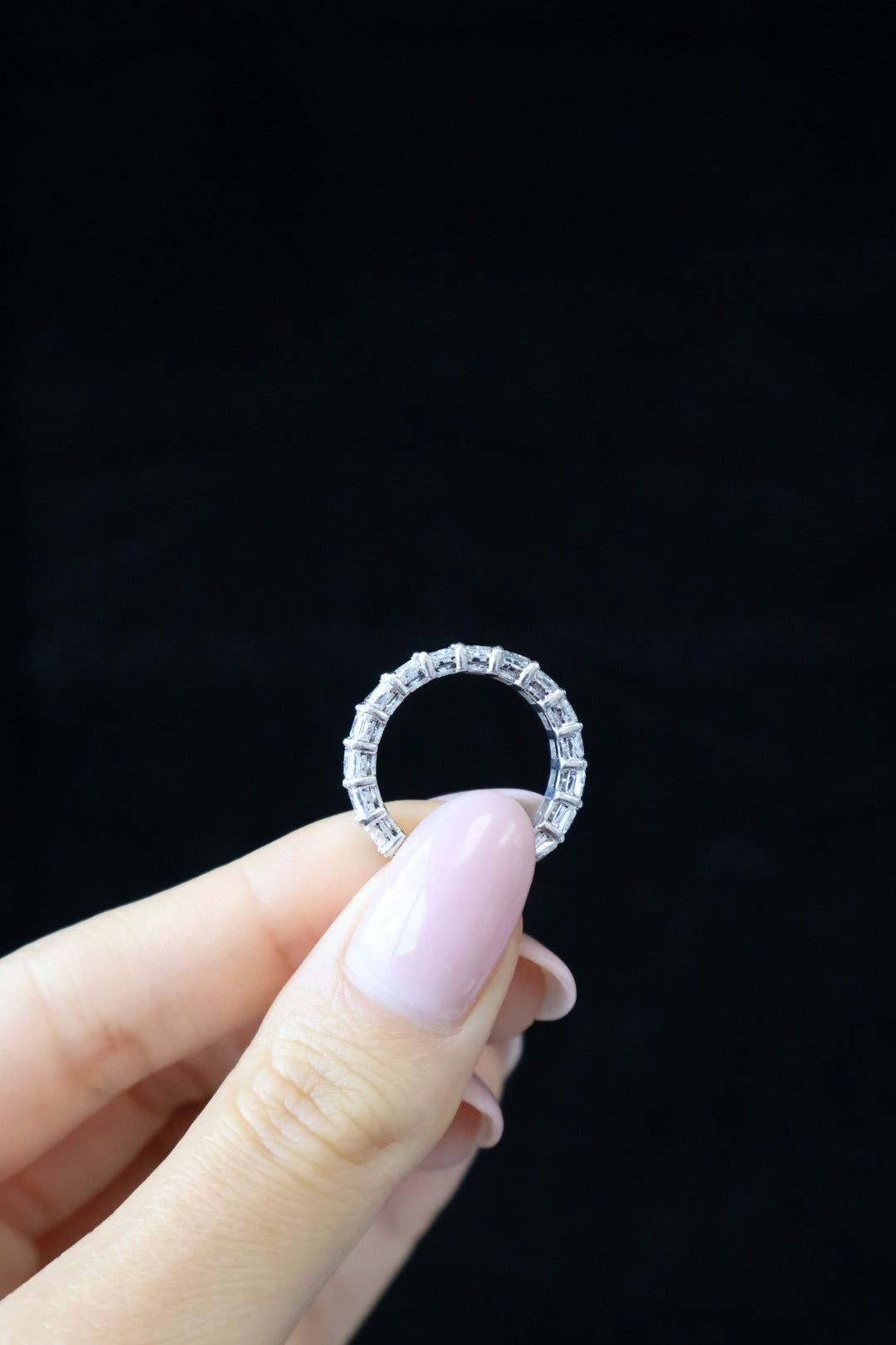 Radiant Cut Lab Grown Diamond Full Eternity Band