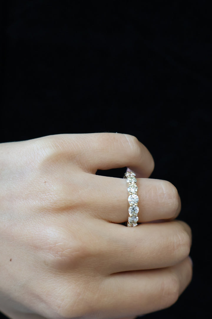 Classic Round Cut Lab-Grown Diamond Eternity Band