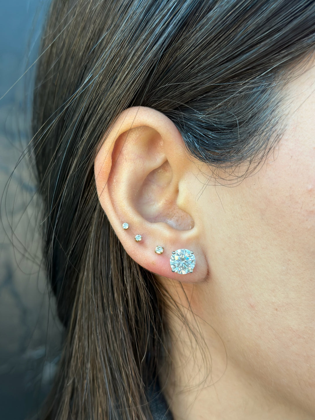 Foothill - Round Cut  Lab-Grown Diamond Studs