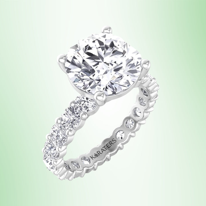 Kessel - Round Cut Eternity Style Lab Grown Diamond Engagement Ring