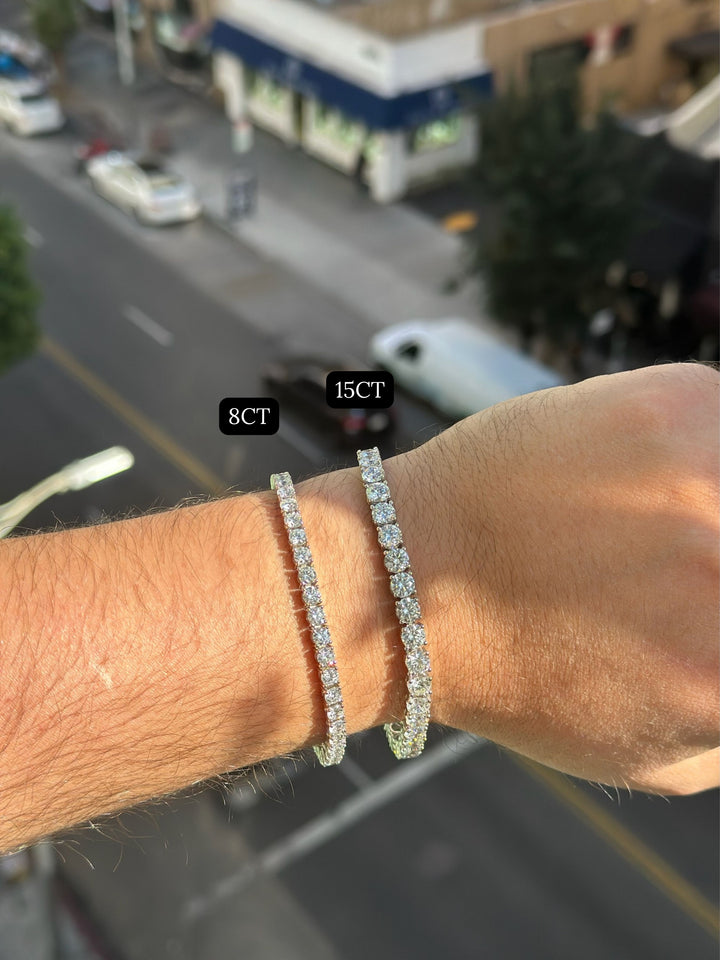 Lab Diamond Tennis Bracelet Men