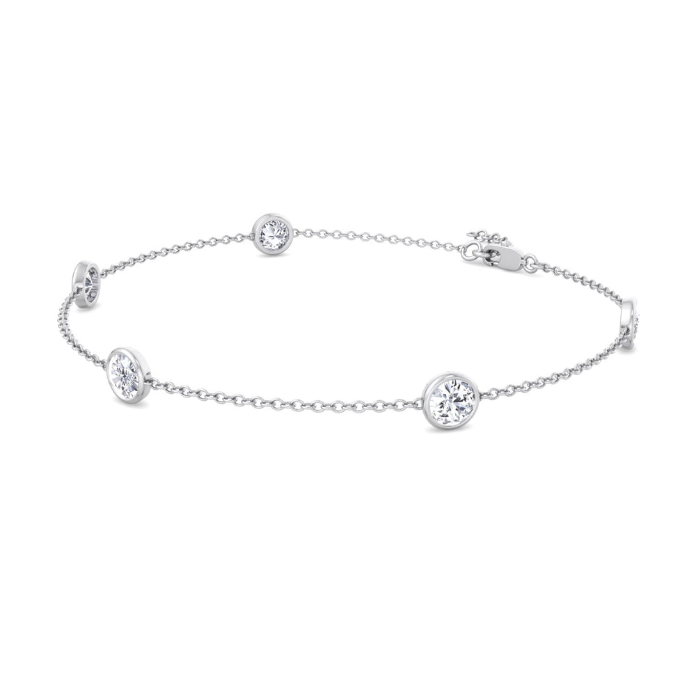 Lab Diamonds By The Yard Bracelet White Gold