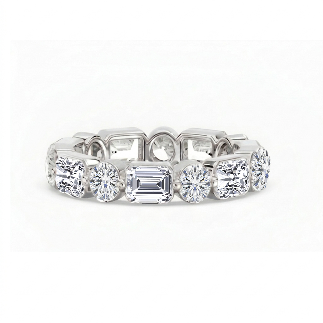 Multi Shape Lab-Grown Diamond Eternity Band WG2