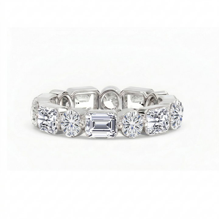 Multi Shape Lab-Grown Diamond Eternity Band WG2