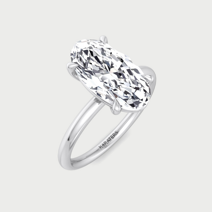 Moval Solitaire Lab-Grown Diamond Engagement Ring