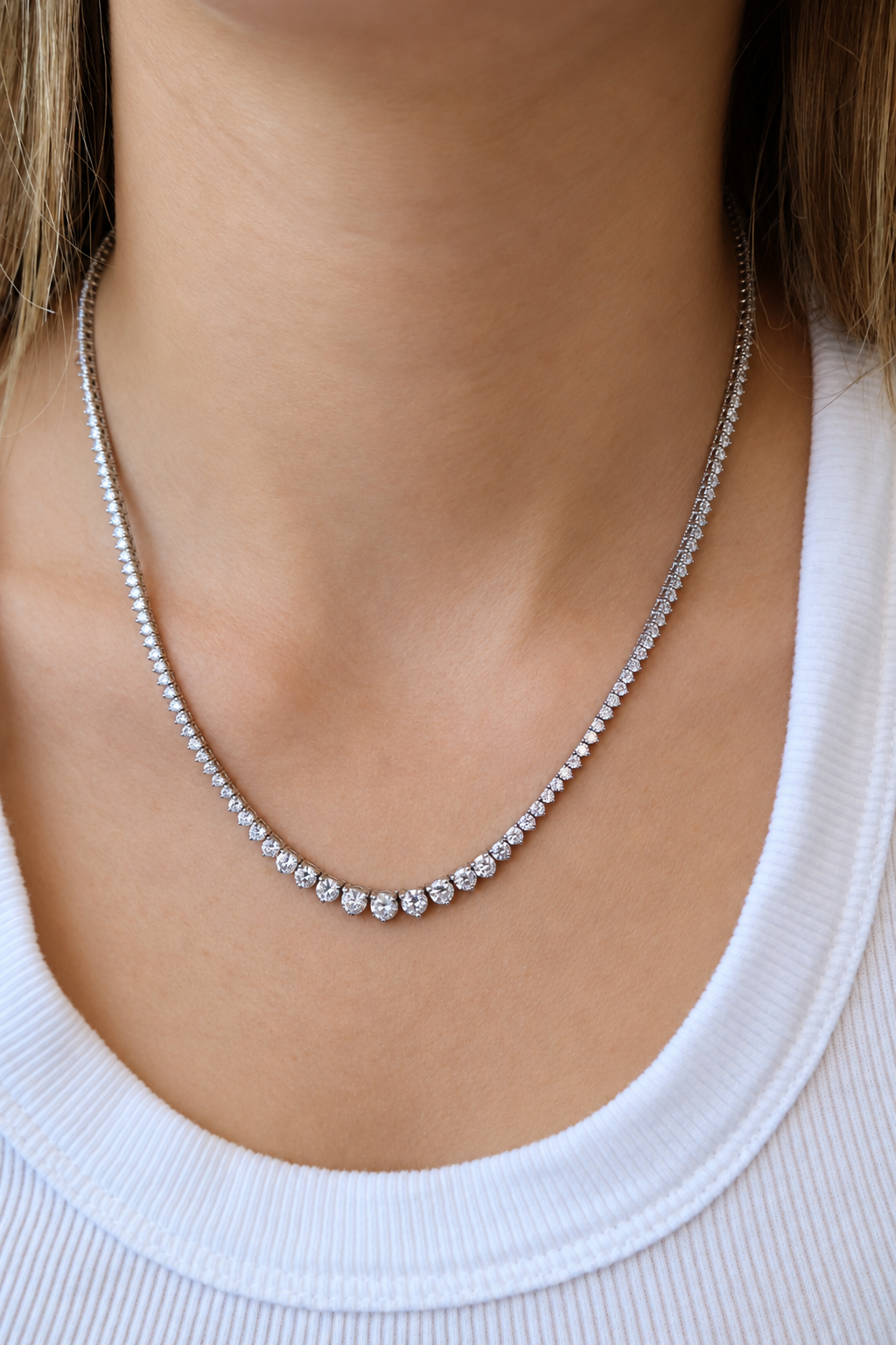 NewRivieraGraduatedStyleLab-GrownDiamondTennisNecklace