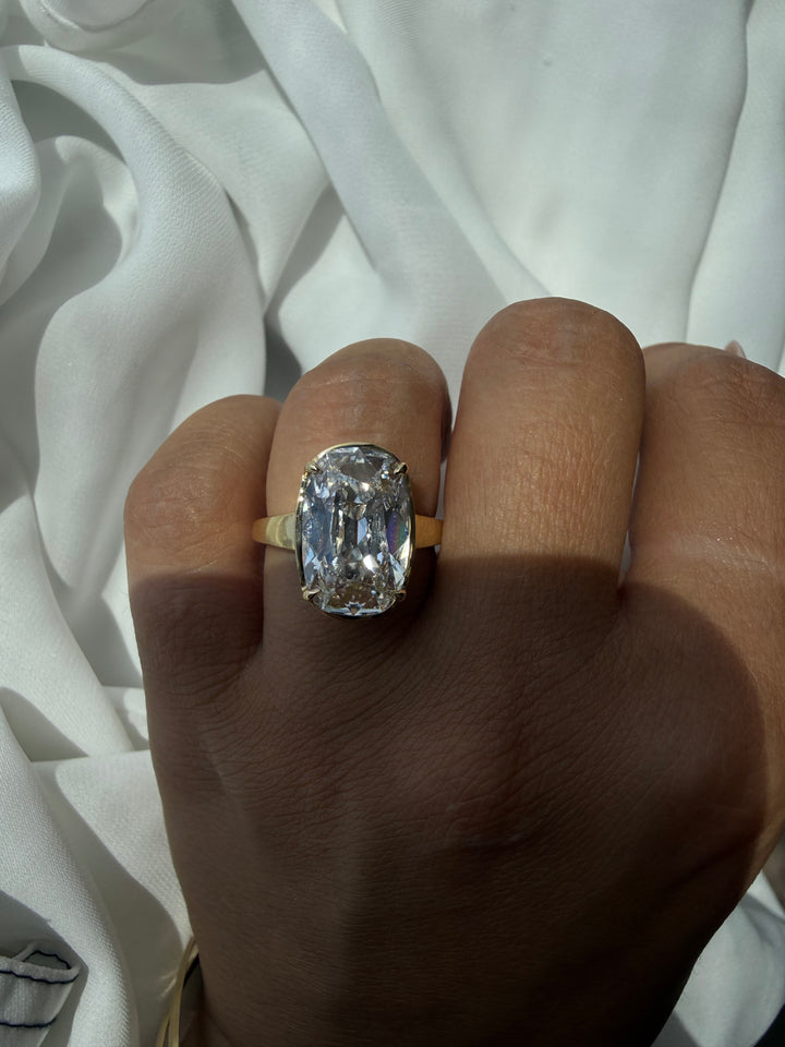 Elongated Old Mine Cushion-Cut Lab Grown Diamond Engagement Ring – Vintage Taylor Swift Inspired