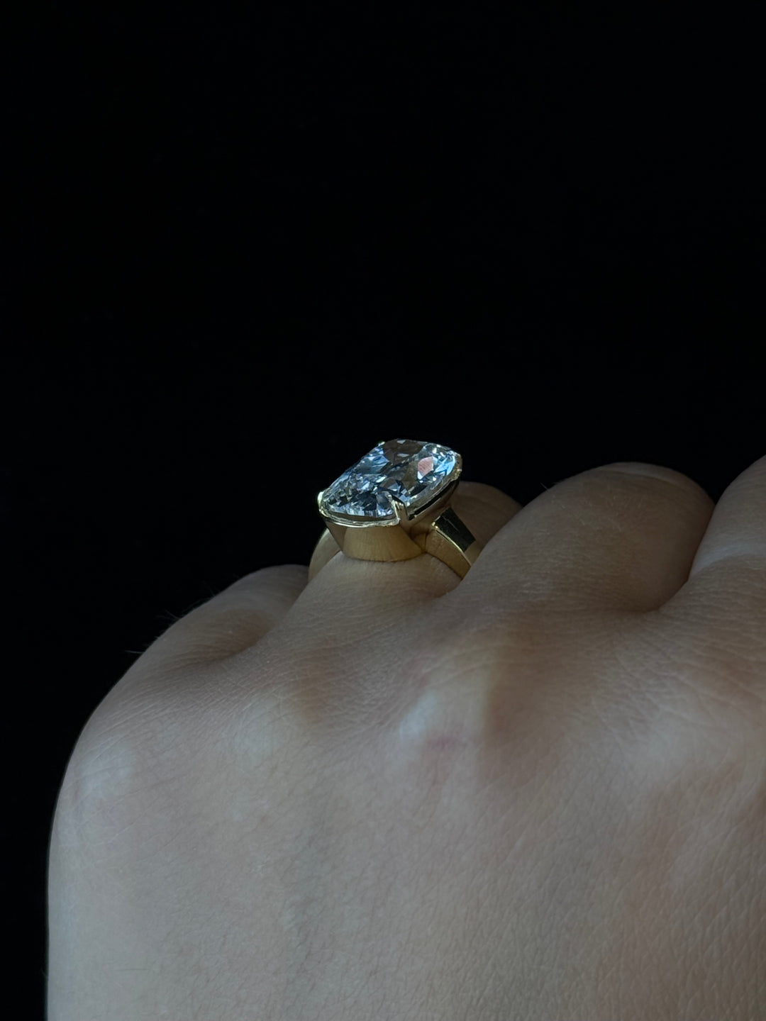 Elongated Old Mine Cushion-Cut Lab Grown Diamond Engagement Ring – Vintage Taylor Swift Inspired