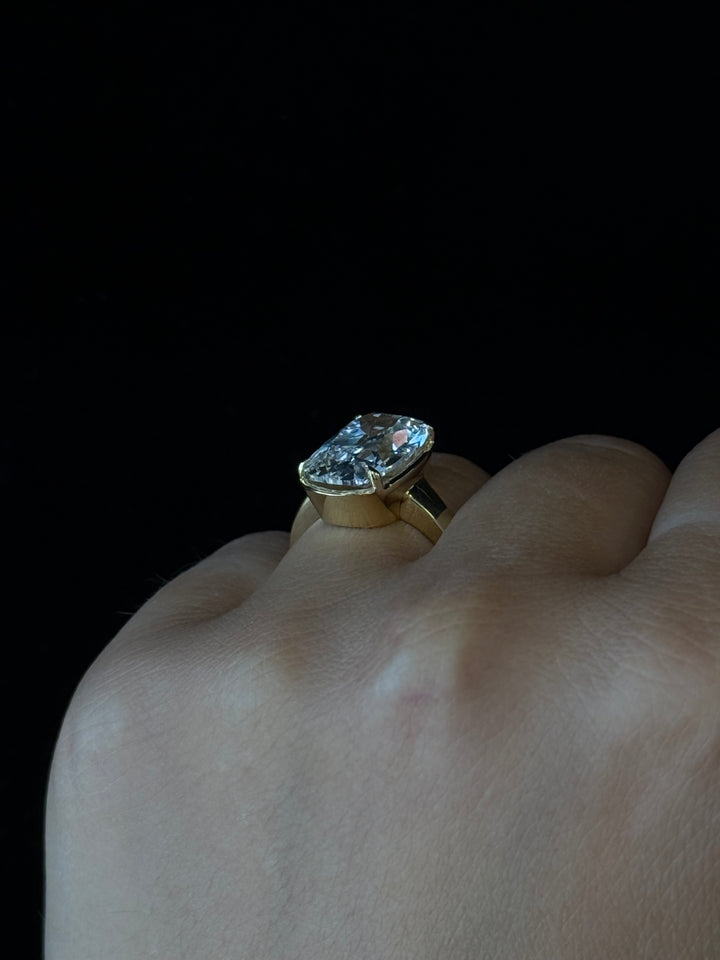 Elongated Old Mine Cushion-Cut Lab Grown Diamond Engagement Ring – Vintage Taylor Swift Inspired