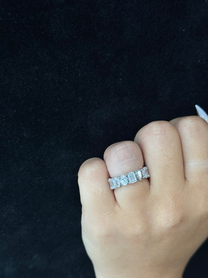 Multi Shape Lab Grown Diamond Eternity Band