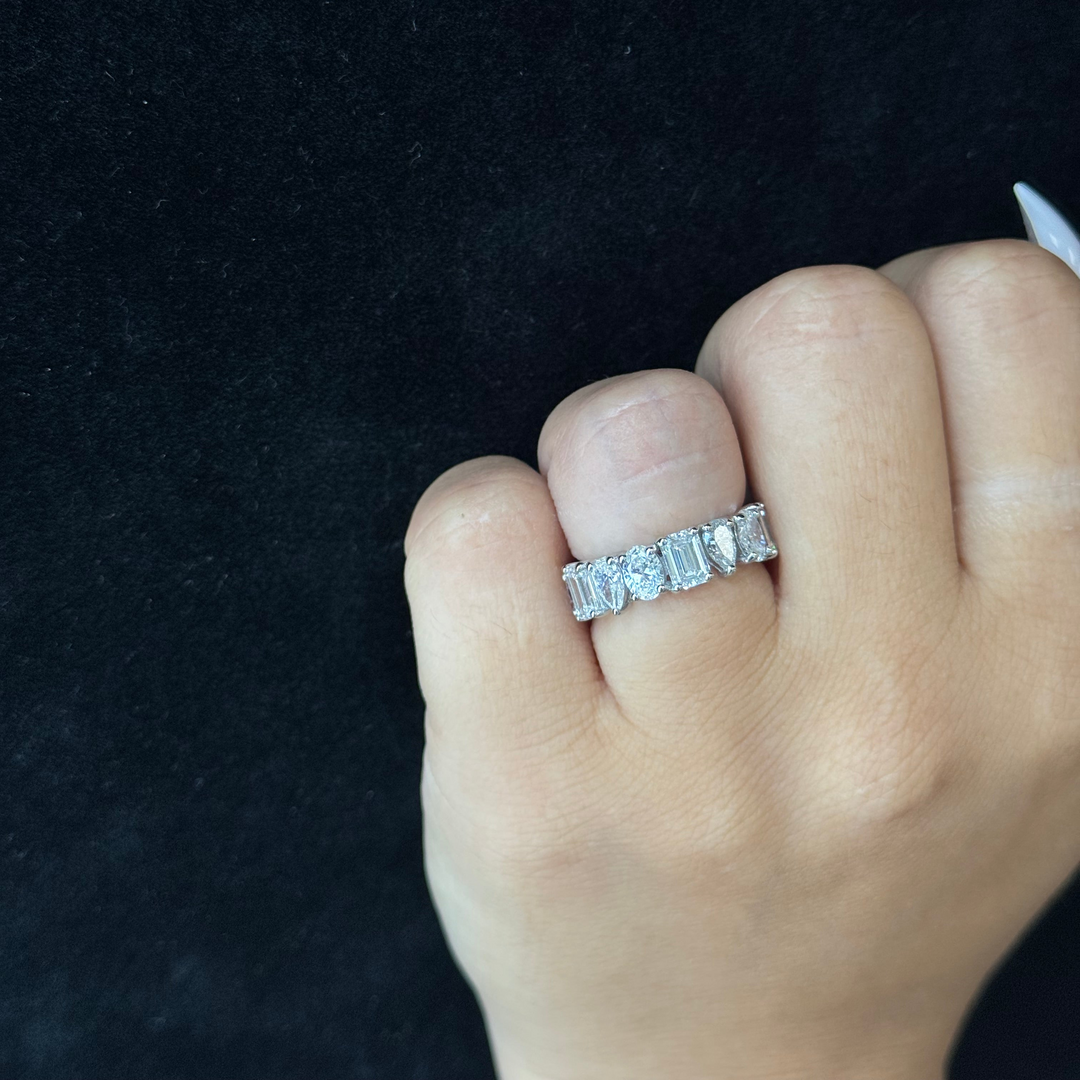 Multi Shape Lab Grown Diamond Eternity Band
