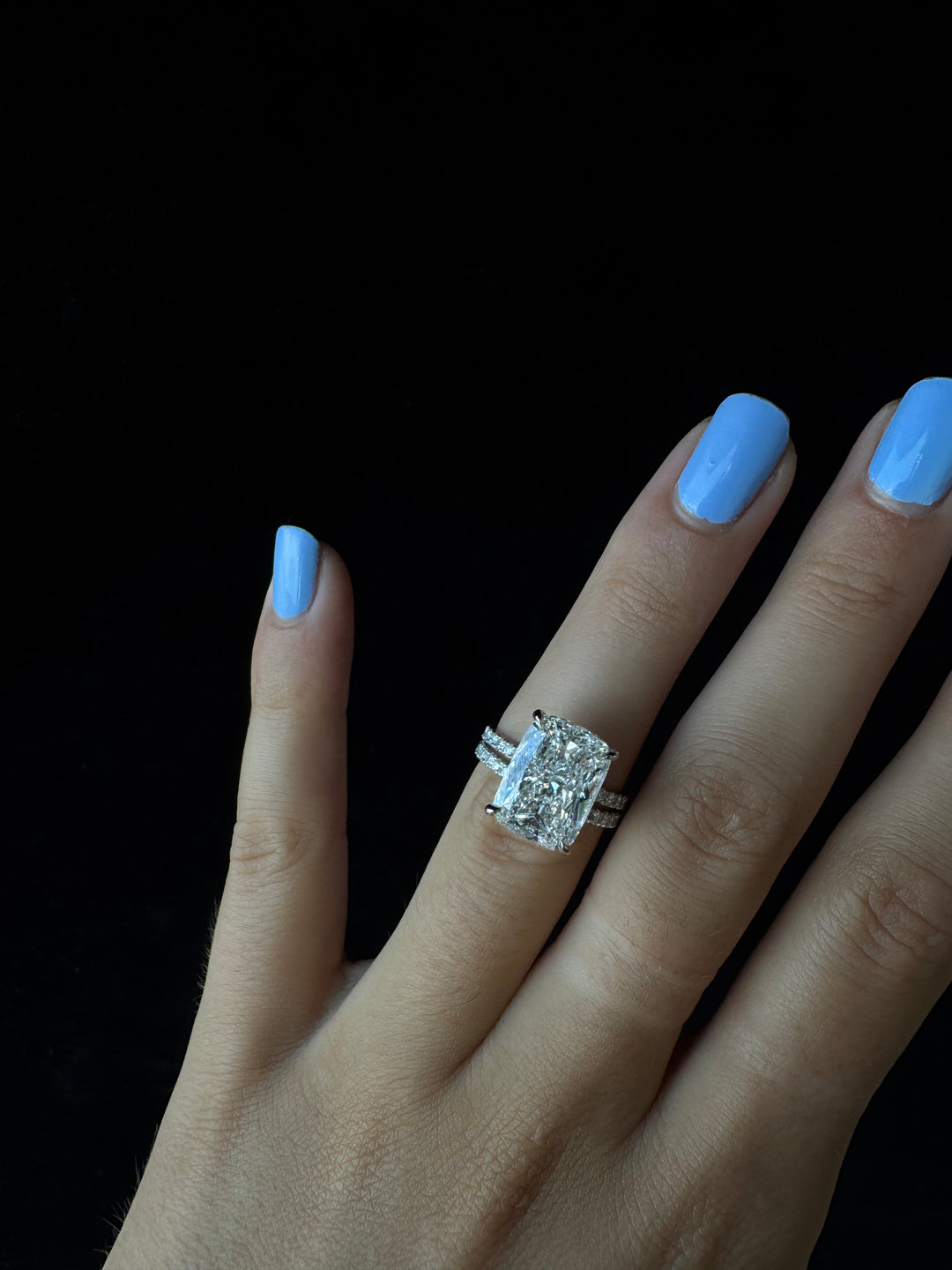 Dainty Pave Lab Grown Diamond Wedding Band