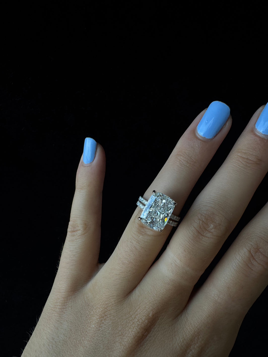Dainty Pave Lab Grown Diamond Wedding Band