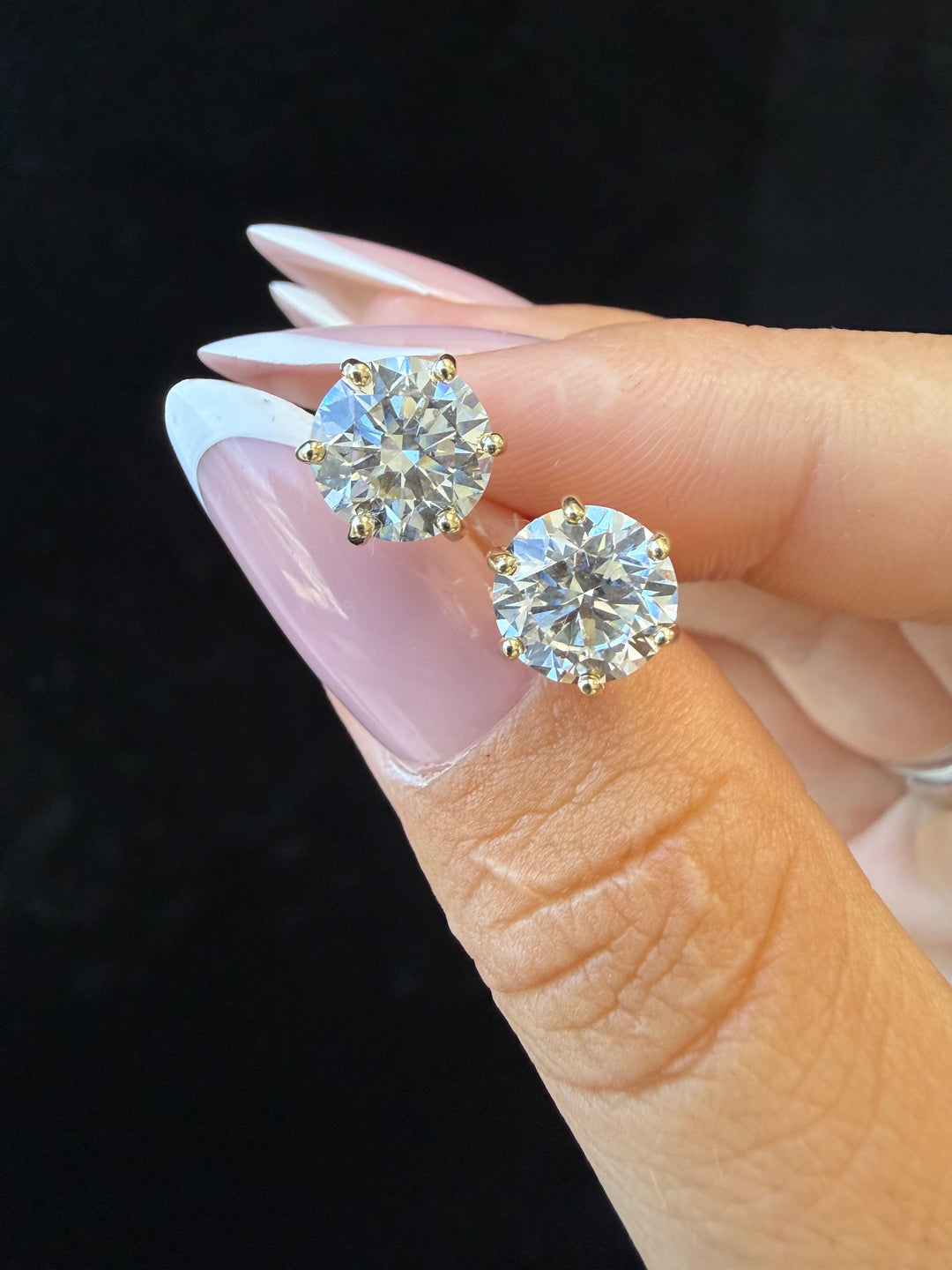 6-Prong Round Cut Lab Grown Diamond Studs