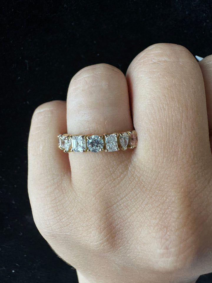 Mixed Shape Lab Grown Diamond Eternity Band