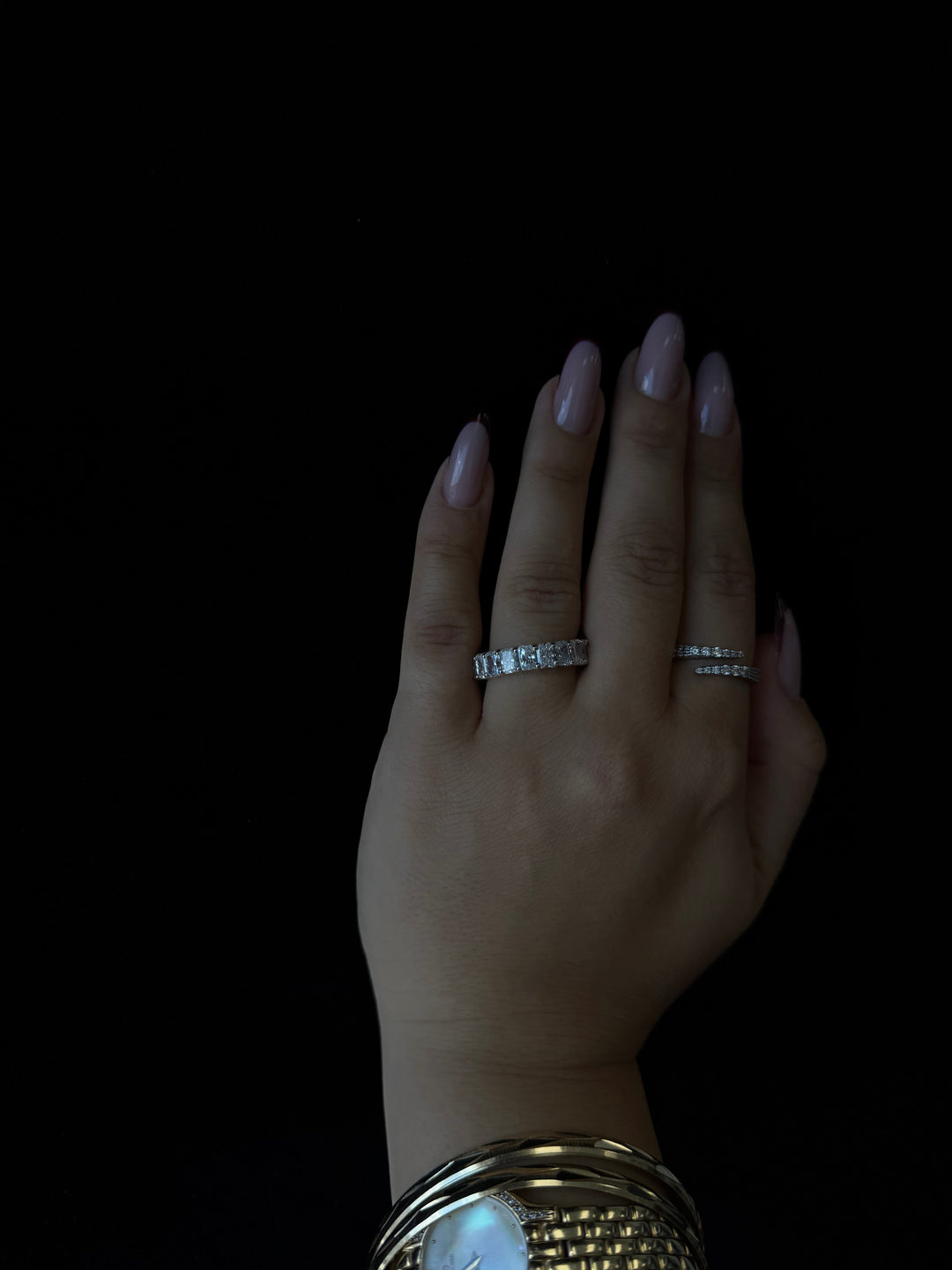 Radiant Cut Lab Grown Diamond Full Eternity Band