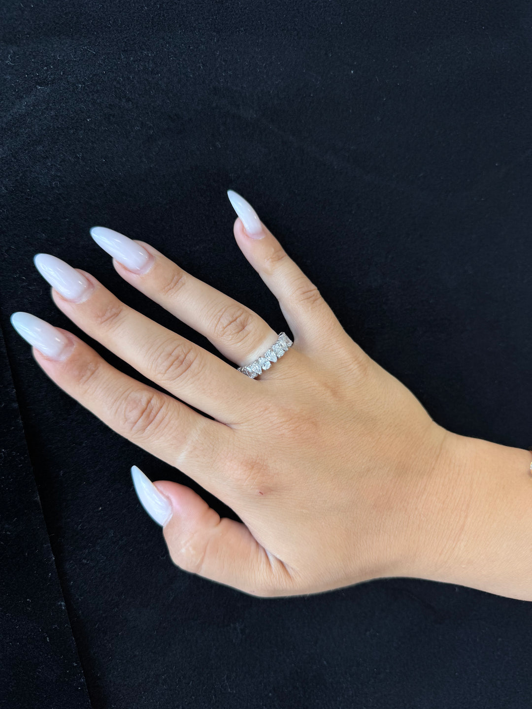 Pear Shape Lab Grown Diamond Eternity Band