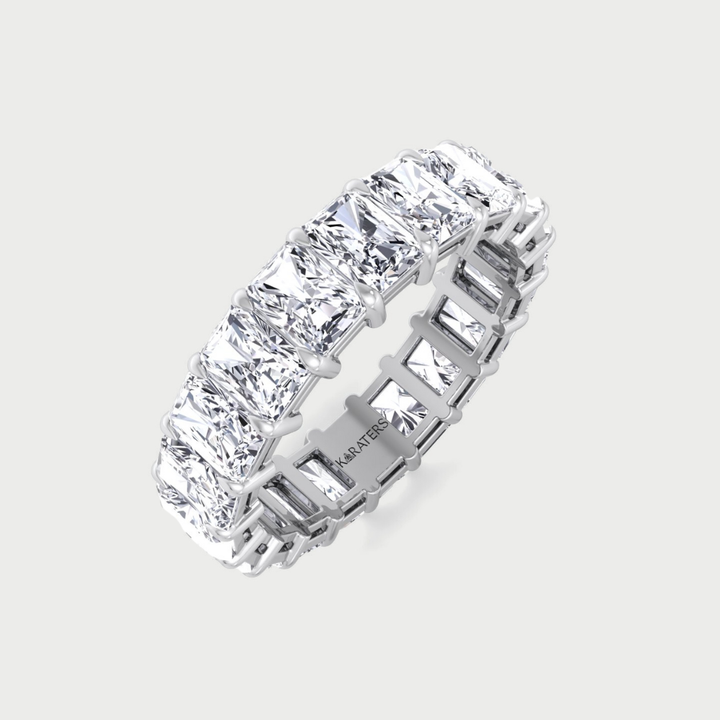 Radiant Cut Lab Grown Diamond Full Eternity Band