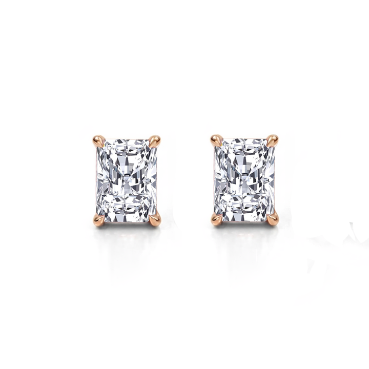 Radiant Cut Lab Grown Diamond Studs RG 2