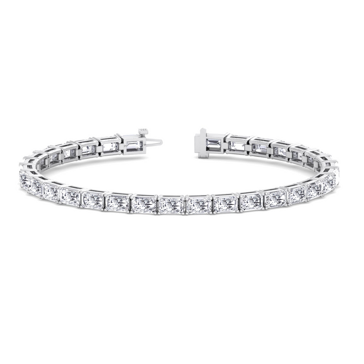 Radiant Cut Lab-Grown Diamond Tennis Bracelet white 2