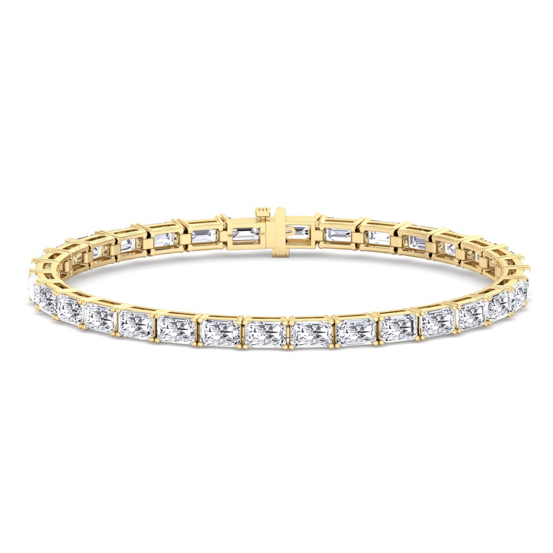 Radiant Cut Lab-Grown Diamond Tennis Bracelet yellow
