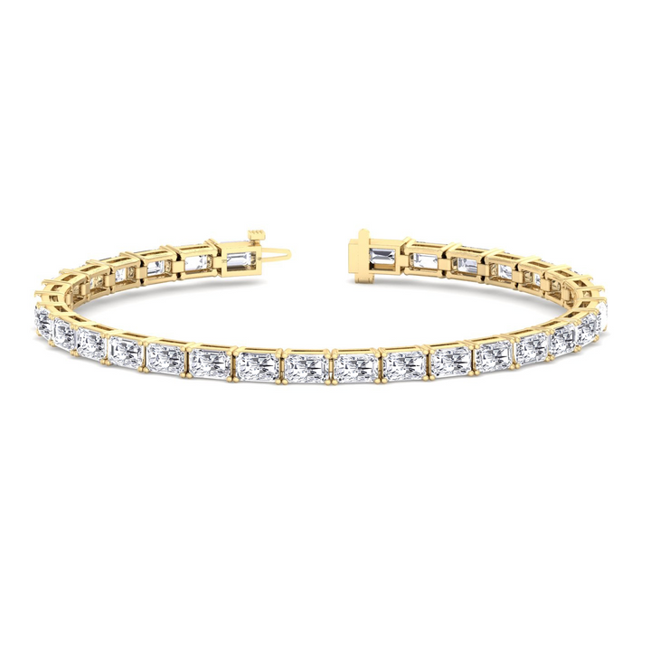 Radiant Cut Lab-Grown Diamond Tennis Bracelet yellow 2