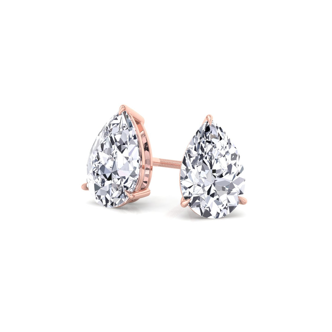 RG Pear-Shaped Lab Grown Diamond Studs