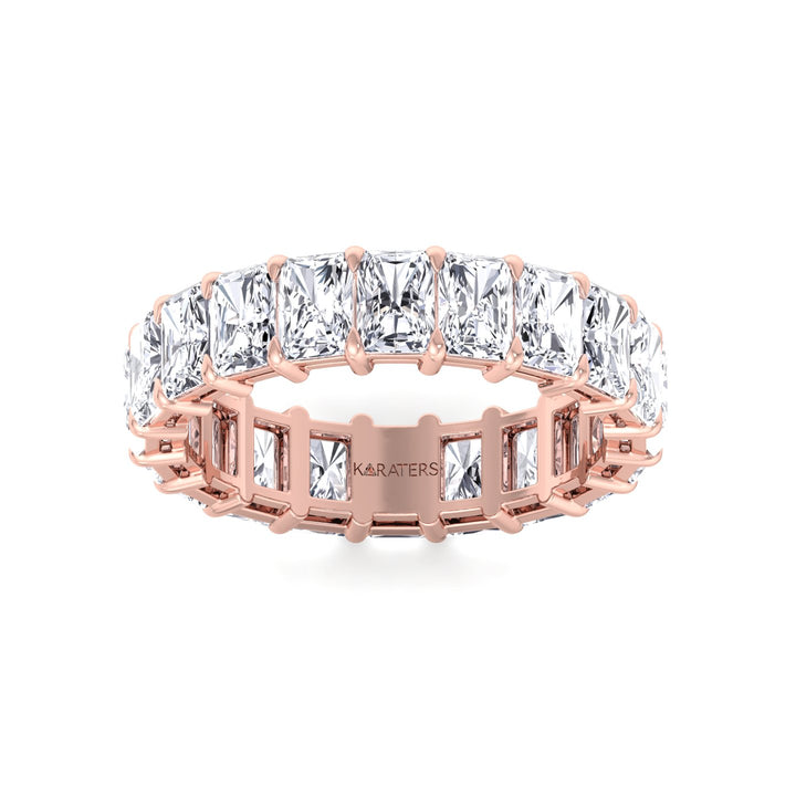 Radiant Cut Lab Grown Diamond Full Eternity Band