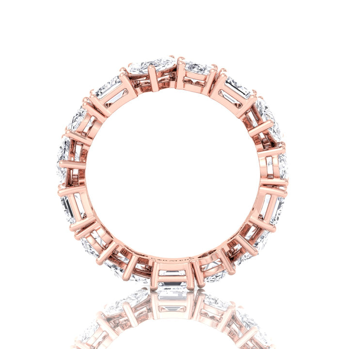 Mixed Shape Lab Grown Diamond Eternity Band-2CT-3CT-4CT-5CT-Rose Gold
