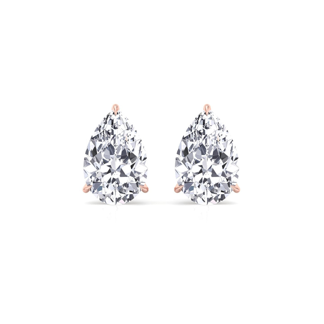 RG Pear-Shaped Lab Grown Diamond Studs2