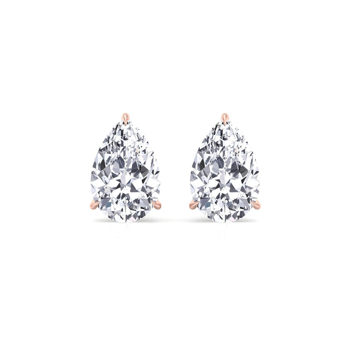 RG Pear-Shaped Lab Grown Diamond Studs2