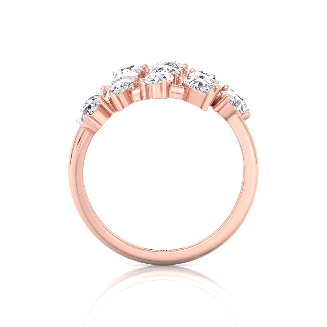 Pear Shape Lab-Grown Diamond Wrap Ring RG 4