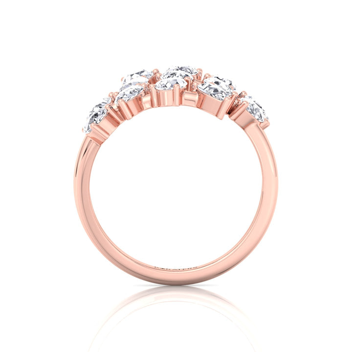 Pear Shape Lab-Grown Diamond Wrap Ring RG 4