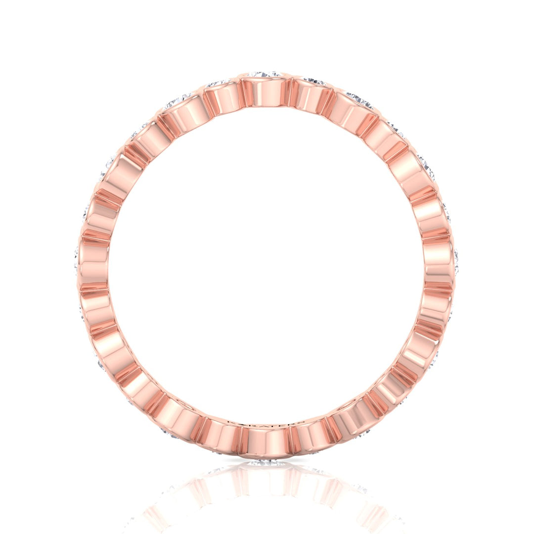RG Round Cut Infinity Lab Grown Diamond Eternity Band 4