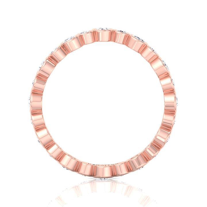 RG Round Cut Infinity Lab Grown Diamond Eternity Band 4