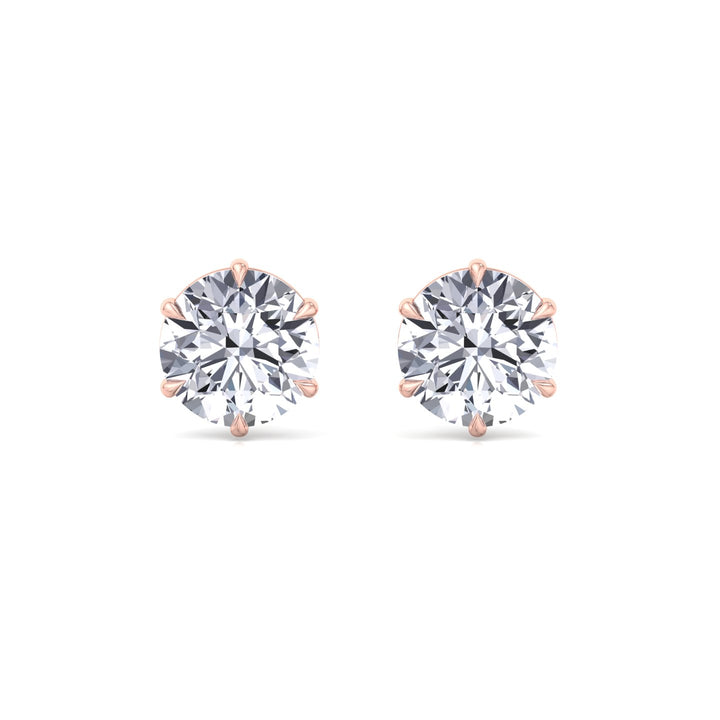 6-Prong Round Cut Lab Grown Diamond Studs
