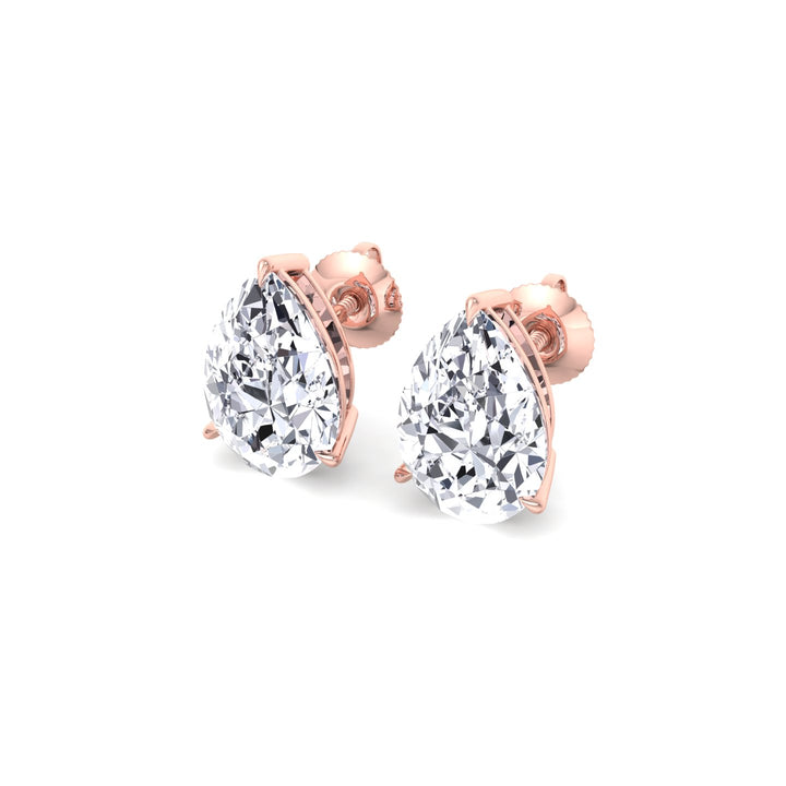 RG Pear-Shaped Lab Grown Diamond Studs1