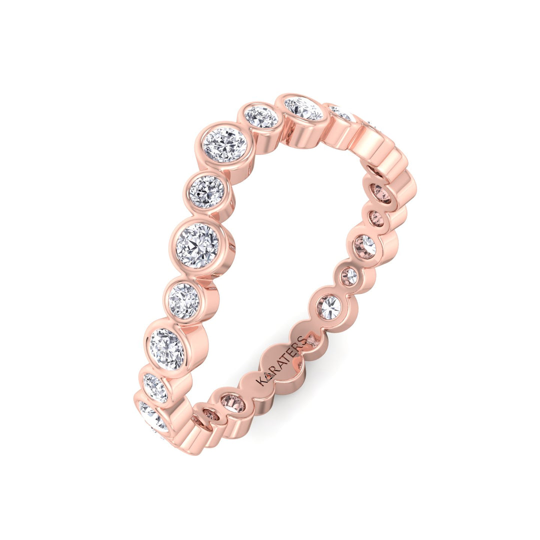 RG Round Cut Infinity Lab Grown Diamond Eternity Band 3