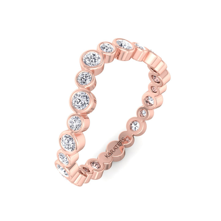 RG Round Cut Infinity Lab Grown Diamond Eternity Band 3