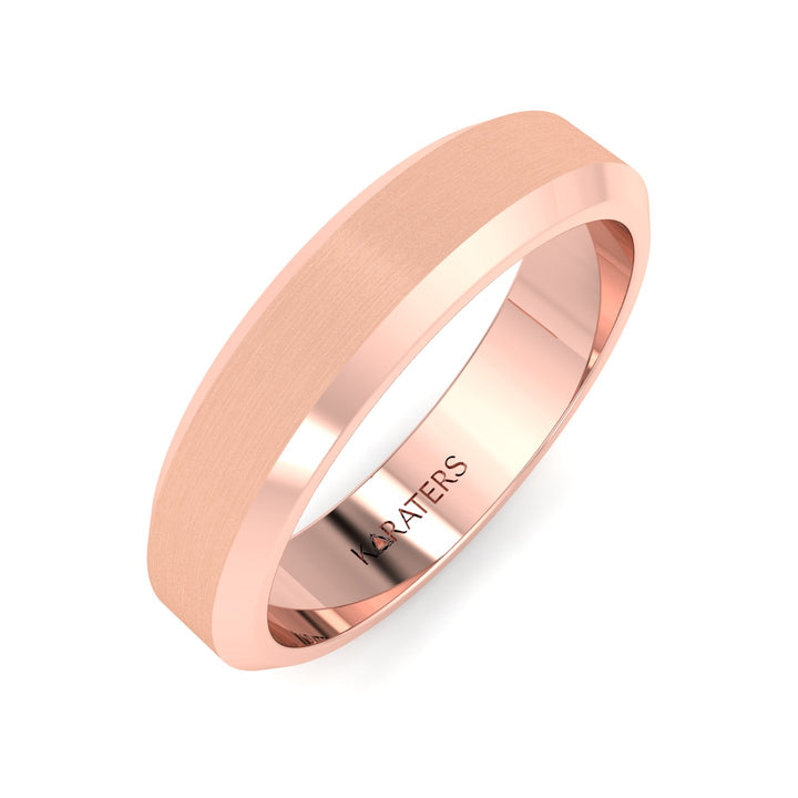 Elio - 5mm Men's Solid Gold Band