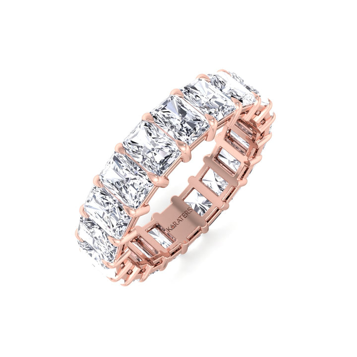 Radiant Cut Lab Grown Diamond Full Eternity Band