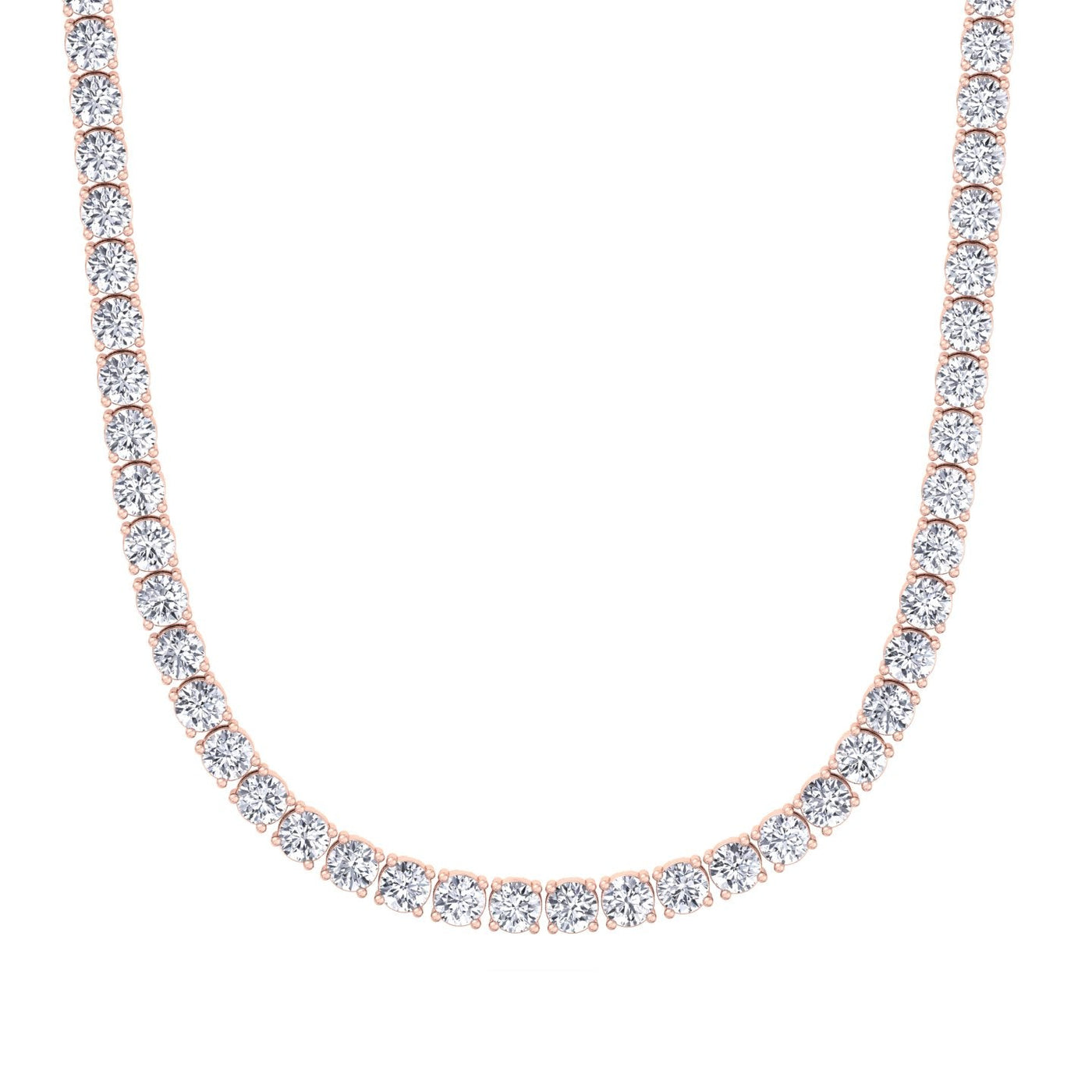 10 Carat T.W. Men's Lab-Grown Diamond Tennis Necklace