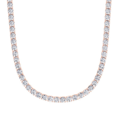 10 Carat T.W. Men's Lab-Grown Diamond Tennis Necklace