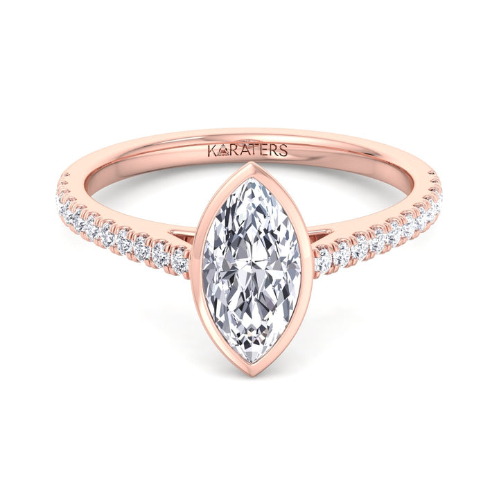 bezel-set-marquise-shape-lab-grown-diamond-engagement-ring-with-cathedral-style-pave-band-in-14k-solid-rose-gold