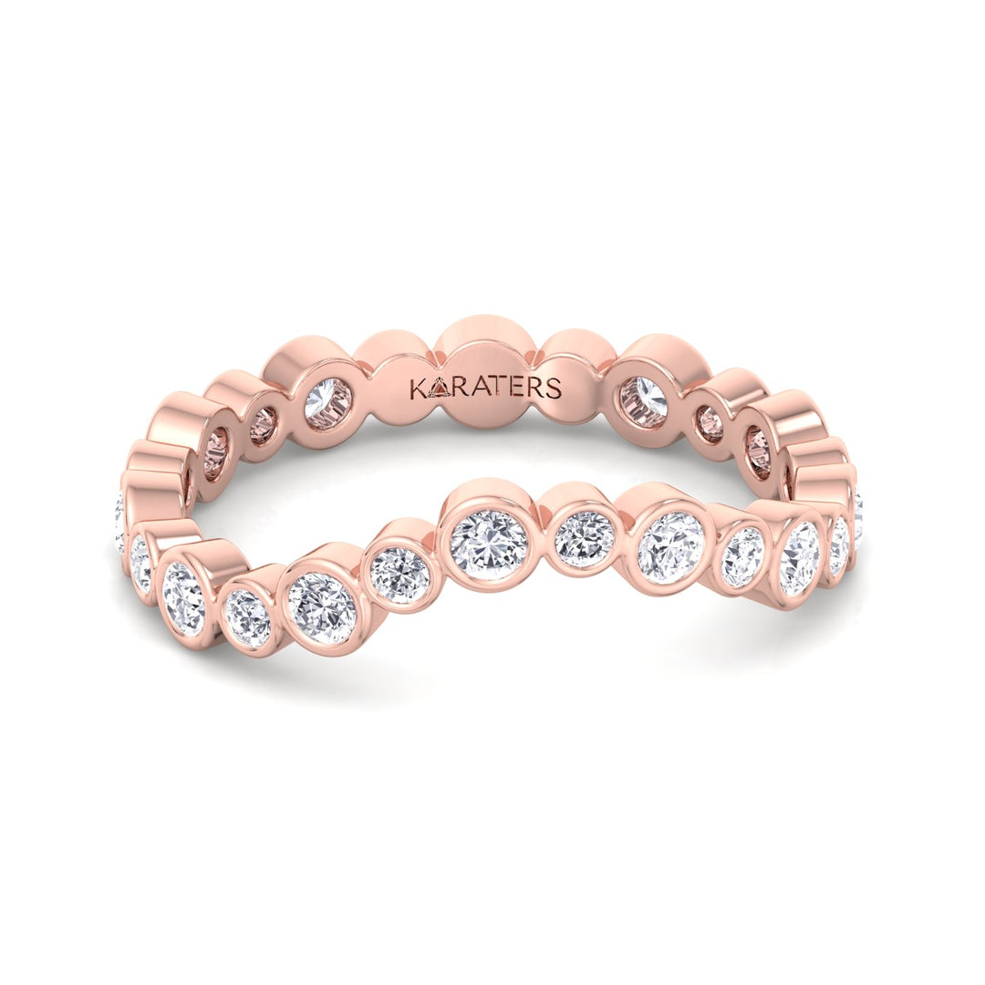 RG Round Cut Infinity Lab Grown Diamond Eternity Band