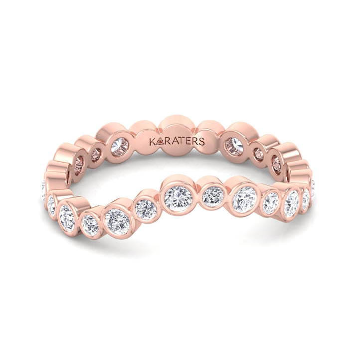 RG Round Cut Infinity Lab Grown Diamond Eternity Band