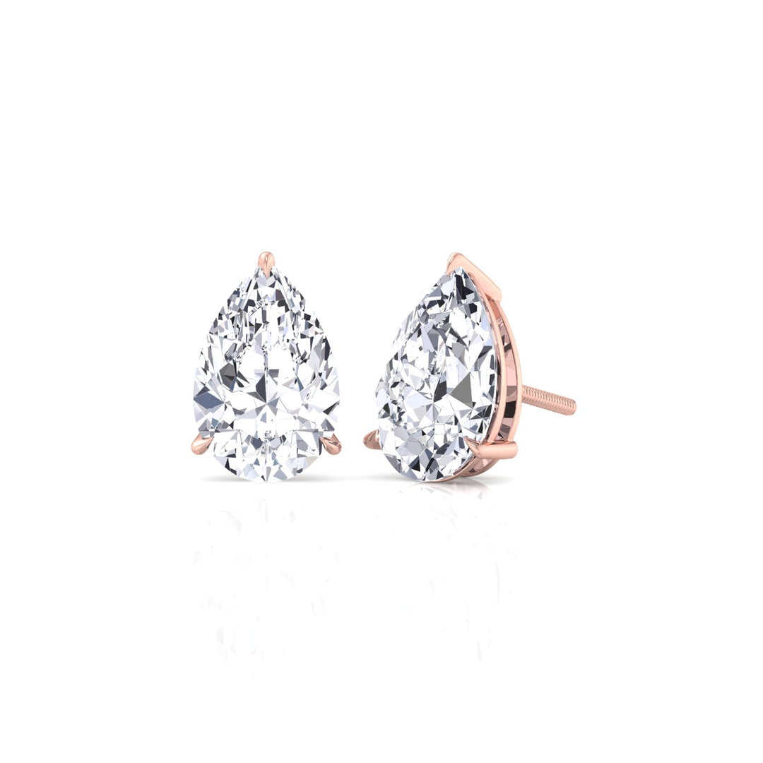 RG Pear-Shaped Lab Grown Diamond Studs3