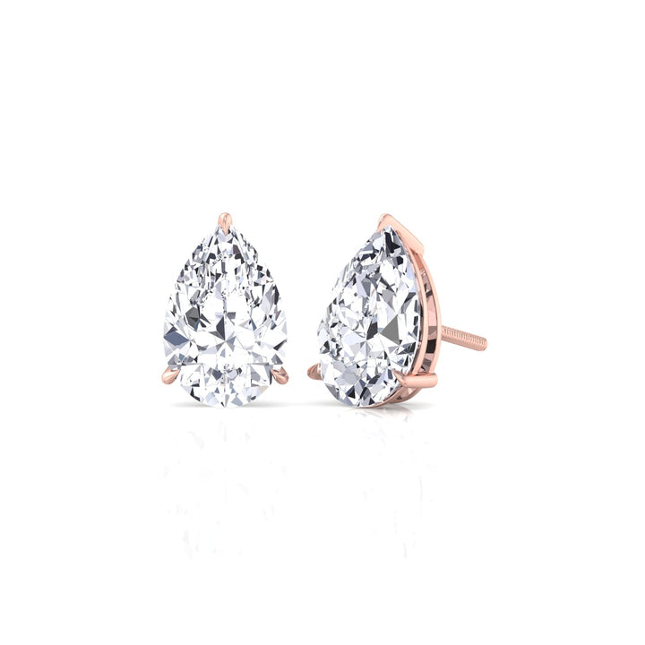 RG Pear-Shaped Lab Grown Diamond Studs3